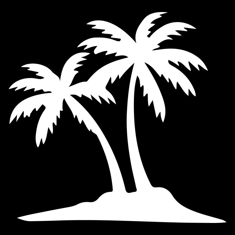 Insel Palmen Symbol