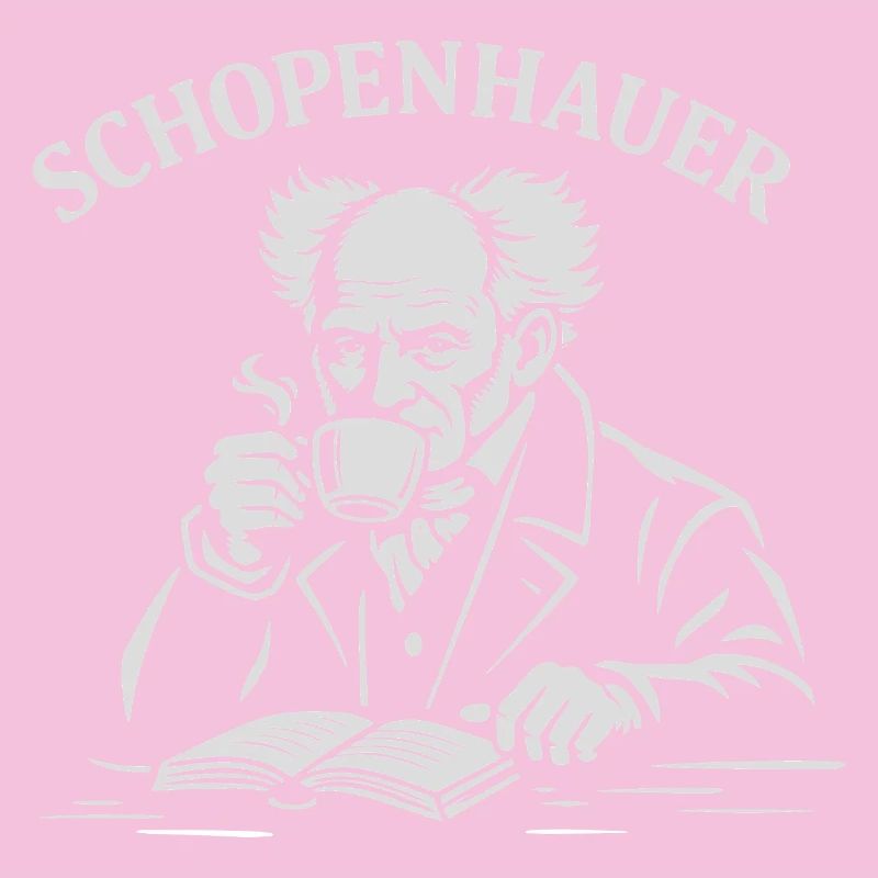 Arthur Schopenhauer trinkt Kaffee