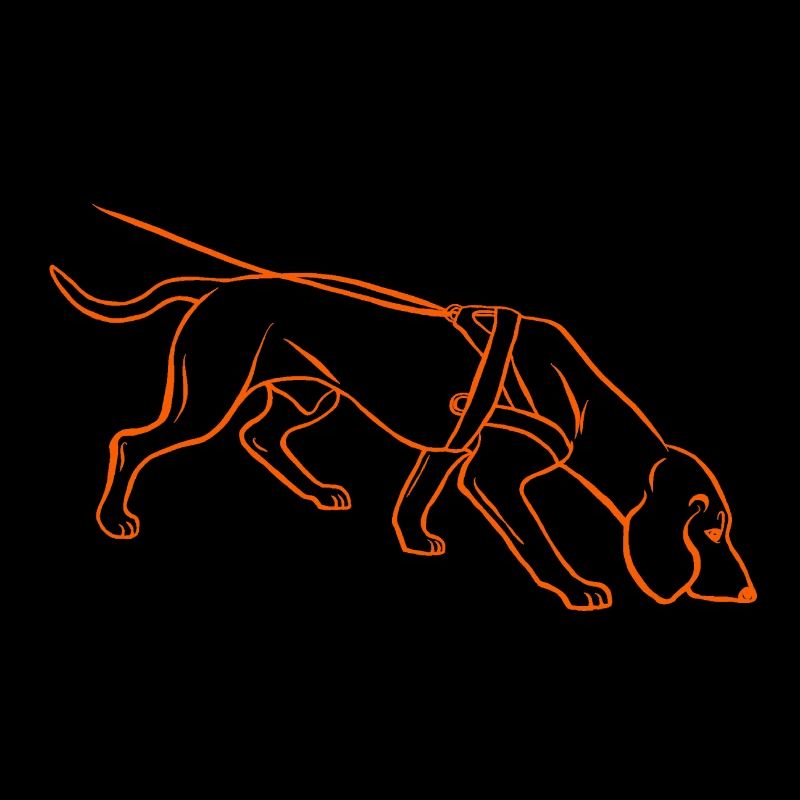 Chien de sueur en orange