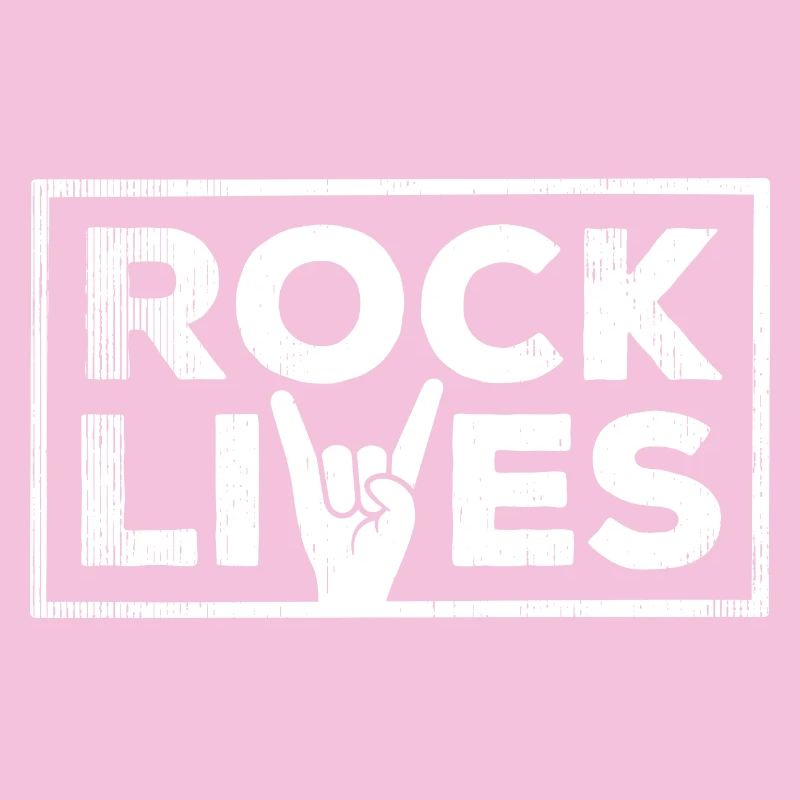 Rock Lives Bold Crest Design