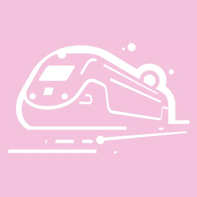 Train de dessin animé