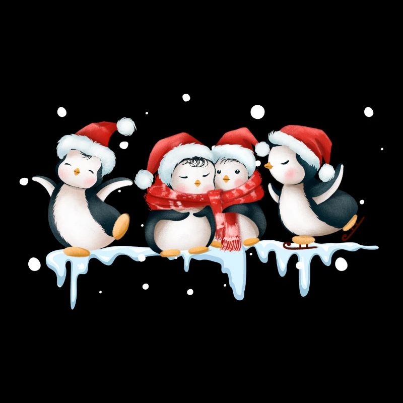 Funny pinguin Christmas