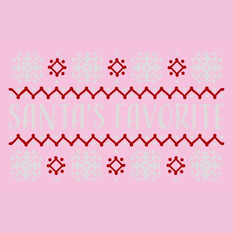 Le pull de Noël préféré du Père Noël : les flocons de neige
