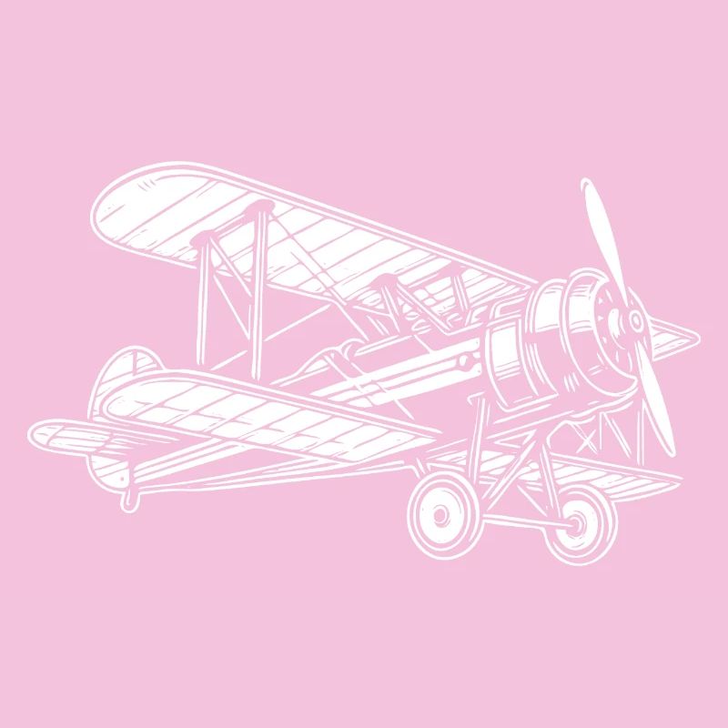 Doppeldecker Oldtimer, Klassisches Flugzeug Design