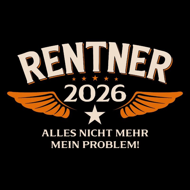 Rente Geschenk Mann Rentner Ruhestand 2026 Lustig