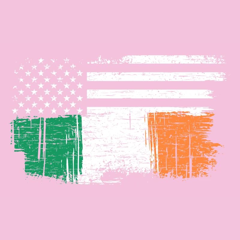 Drapeau irlandais avec étoiles