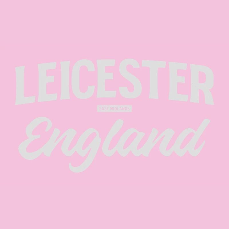 Leicester England Vintage Script