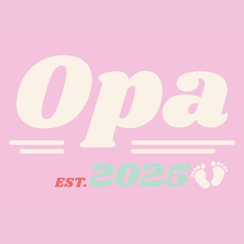 Opa Est 2025 Ich werde Großvater Retro Style