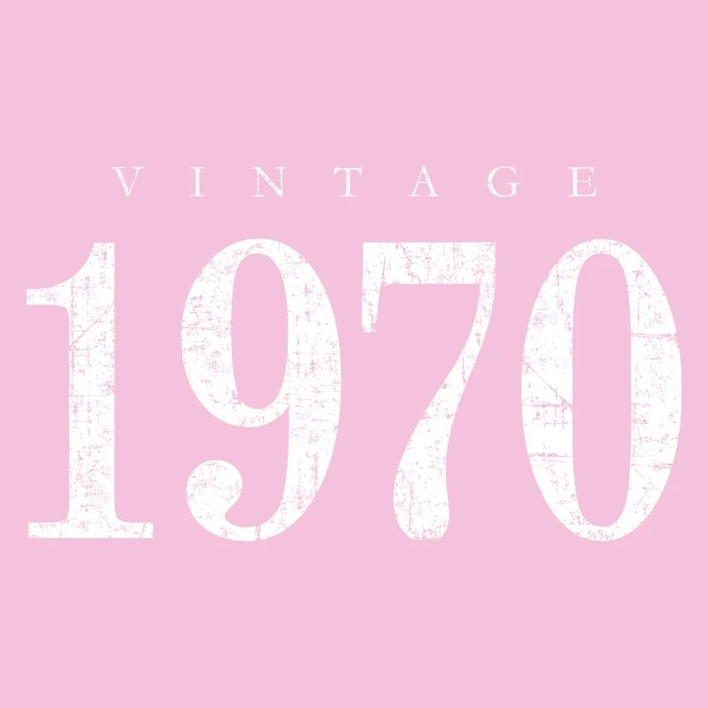 Vintage 1970 (Antik Weiss) Geburtstag Geschenk