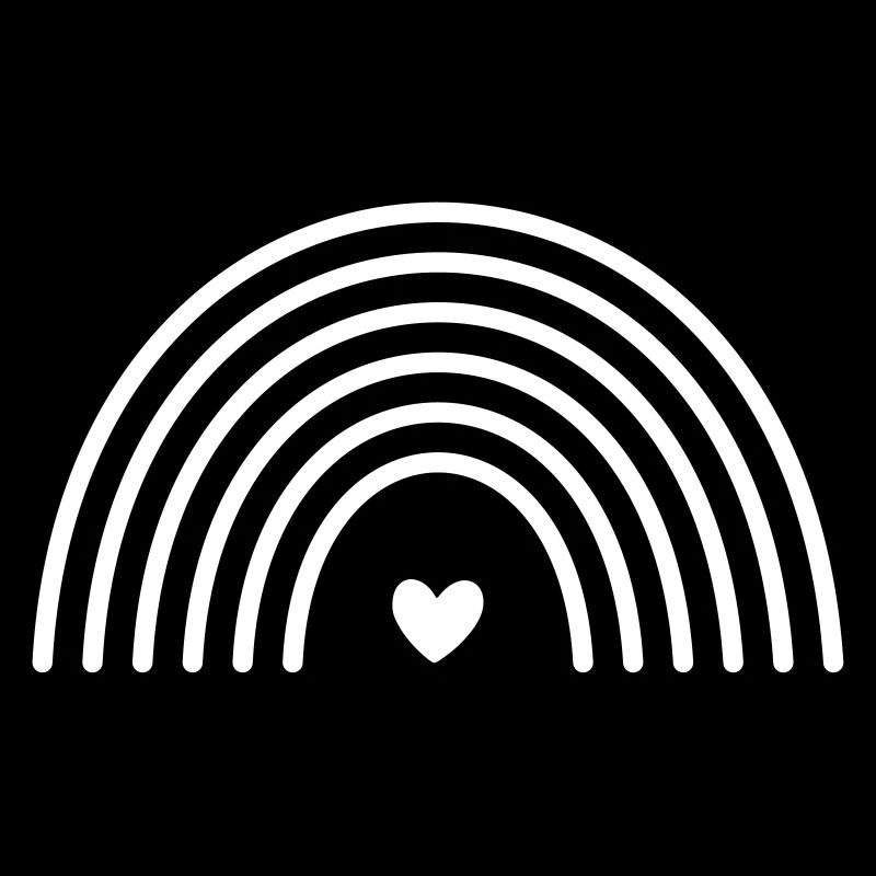 Rainbow Heart Symbol