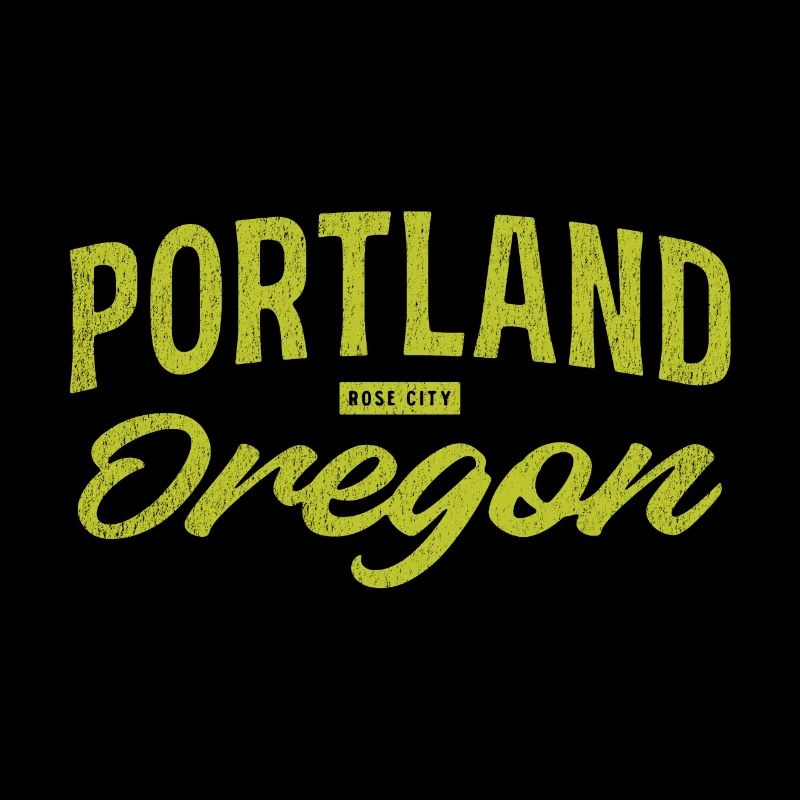 Portland Oregon Vintage Script