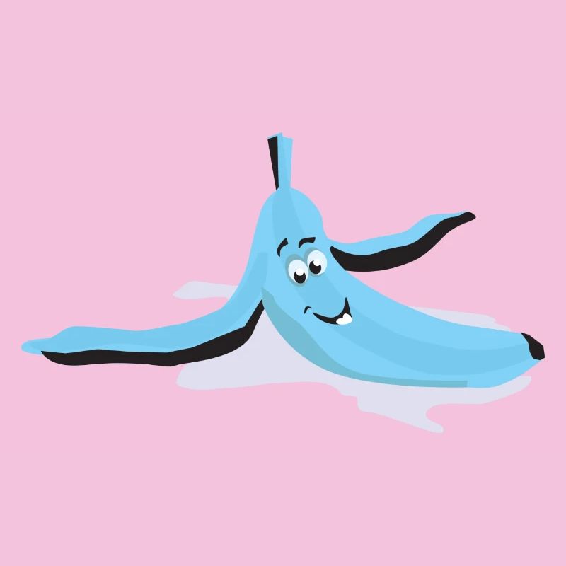 Augerutschte Banane