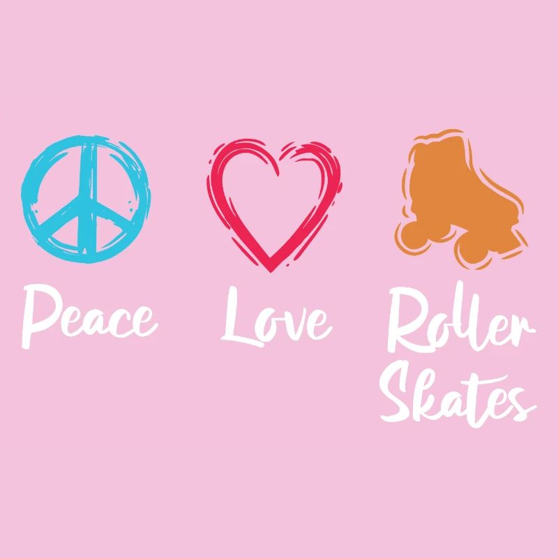 Peace Love Roller Skates