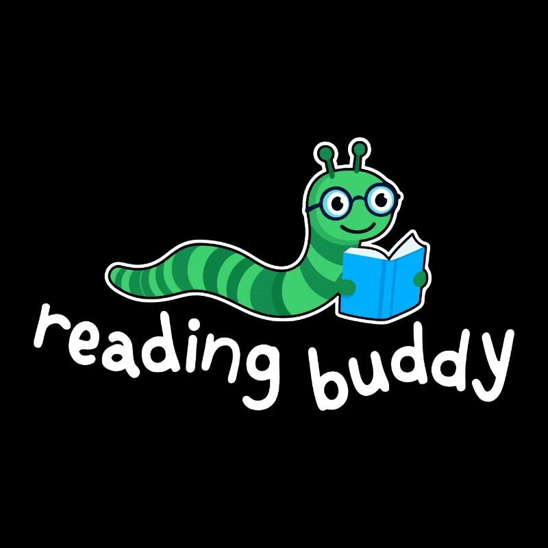 Ami de lecture Mignon rat de bibliothèque avec un livre