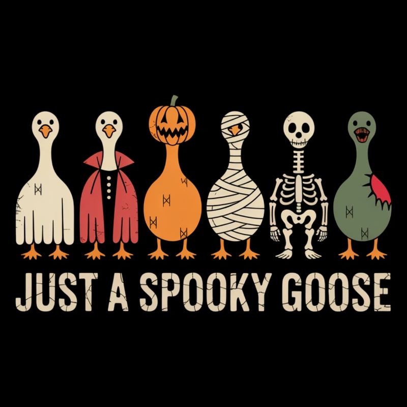 Nur eine gruselige Gans Halloween-Stimmung
