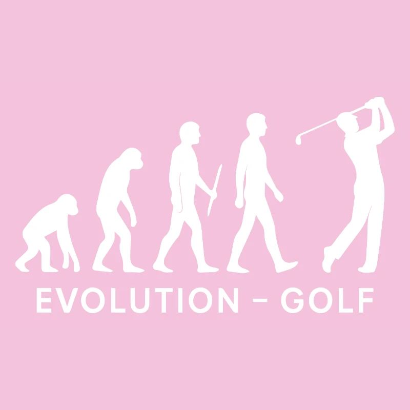Evolution Golf Funny Golfer Humor Design