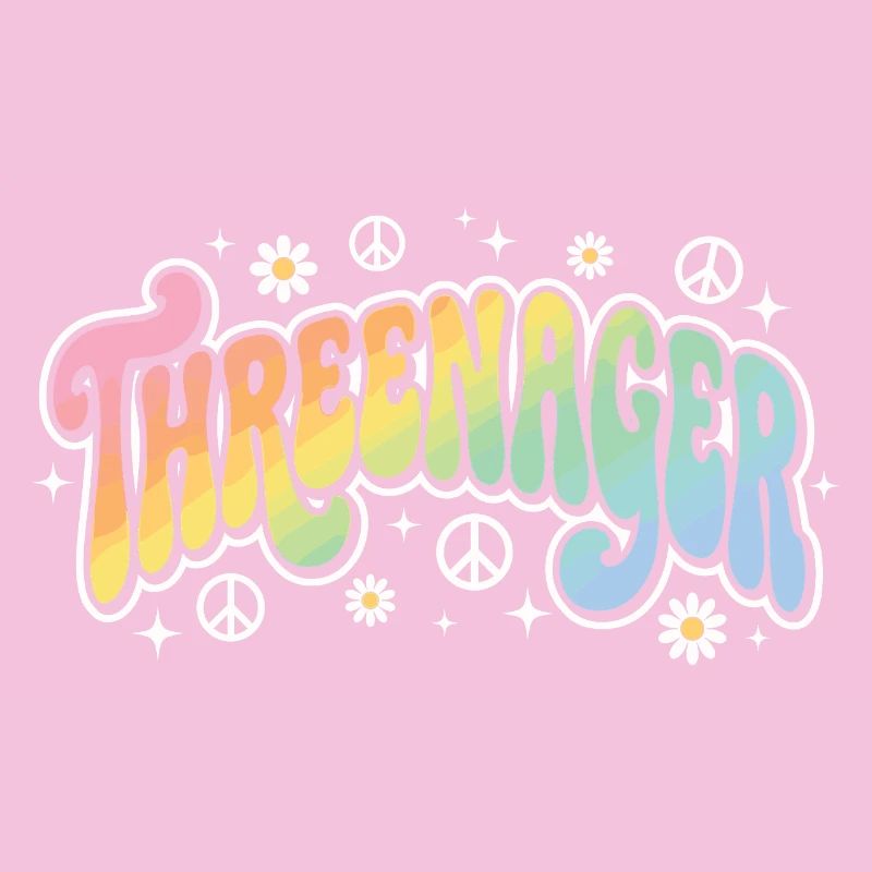 Threenager 3e anniversaire 3 ans Filles