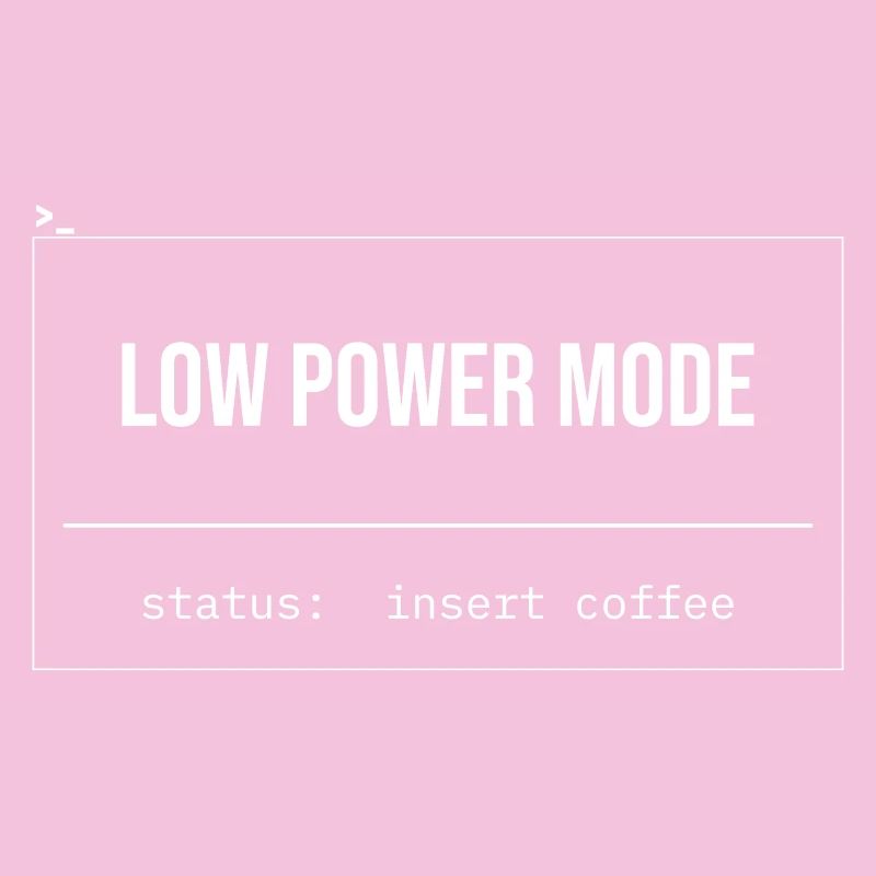 Low Power Modus Kaffee