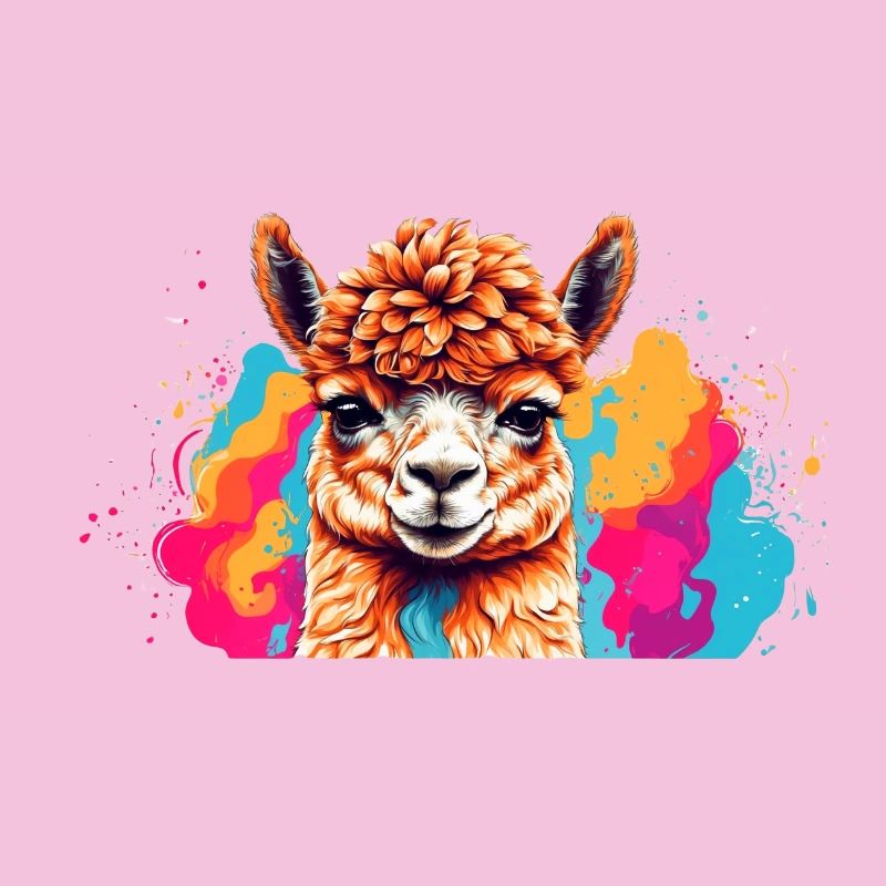 Lama Farbexplosion