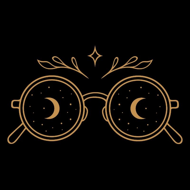 Witchy Glasses with Moons - Midsummer Magic
