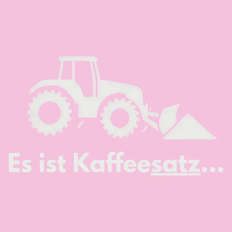 Kaffeesatz-Traktor Pflug-Motiv