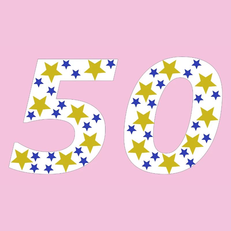 Jubiläum, 50, GB, sternenmuster, Geburtstagsfeier