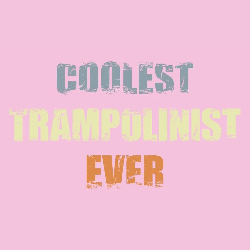 Athlète de trampoline cool