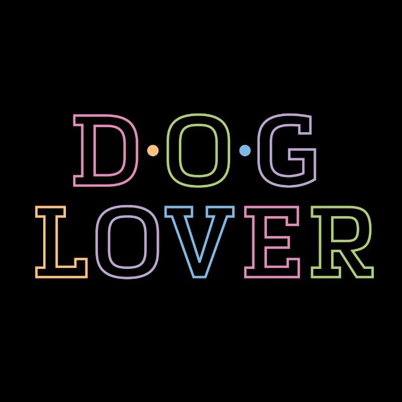 Amoureux des chiens coloré