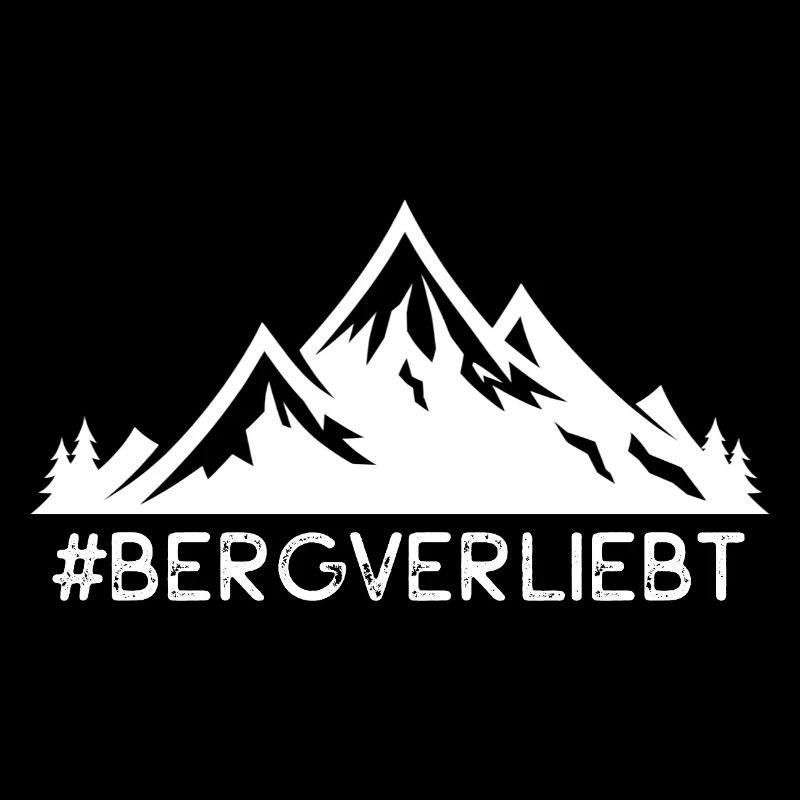 Bergverliebt mit hashtag Berg Sprüche