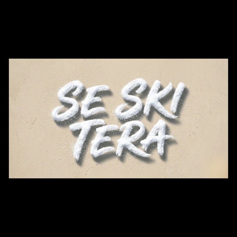 Lettres de sable sur la plage