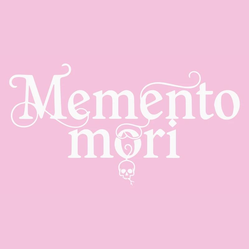 Memento Mori – lateinisches Zitat: Skull White