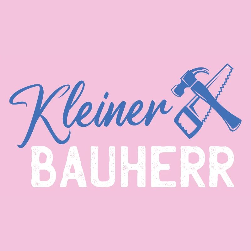 Logo de petit constructeur avec marteau et scie