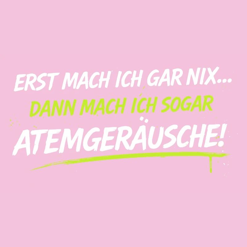Atemgeräusche Neon-Spruch