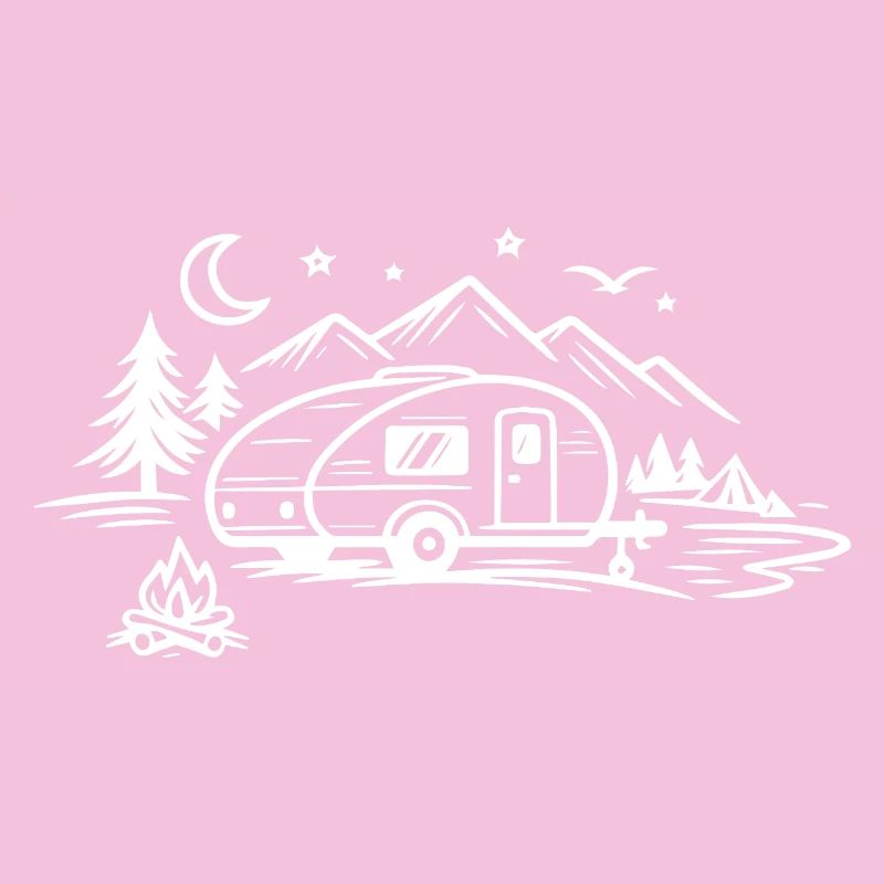 Camping Trailer Landscape