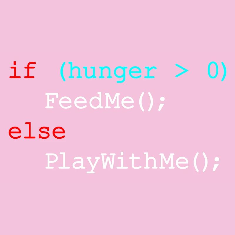 If hunger feed me else play with me - JavaScript