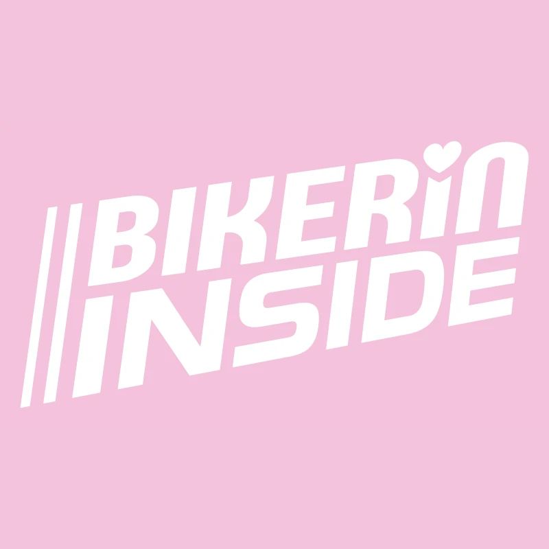 Bikerin inside lettering (color changeable)