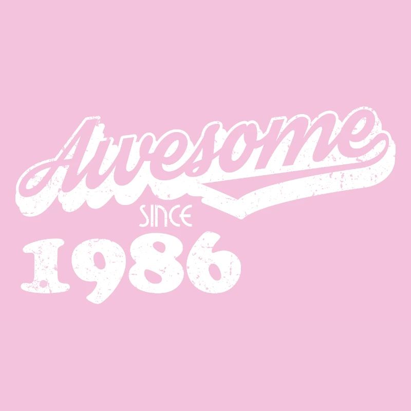 Awesome seit 1986 – Retro Typografie