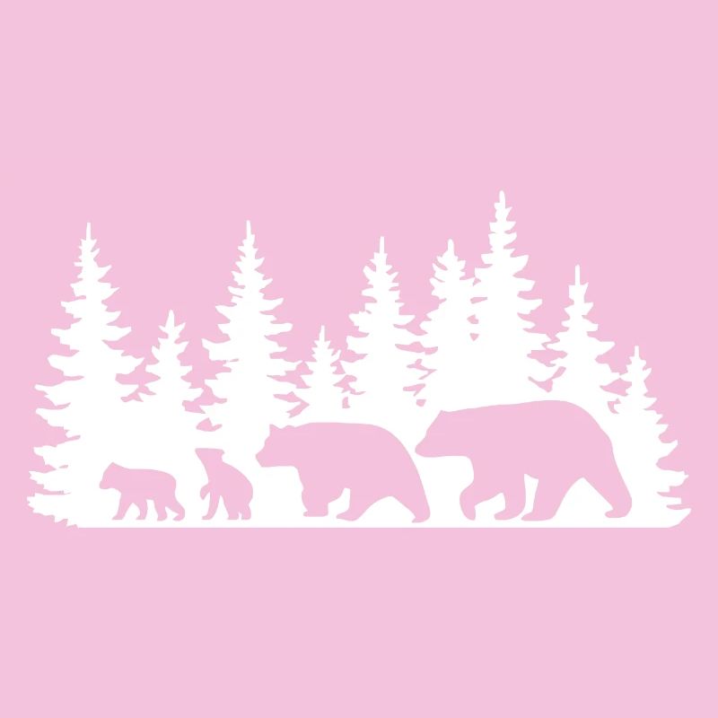 Silhouette Wald Tierwelt Design