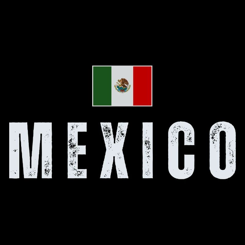 J’aime le Mexique, drapeau du Mexique