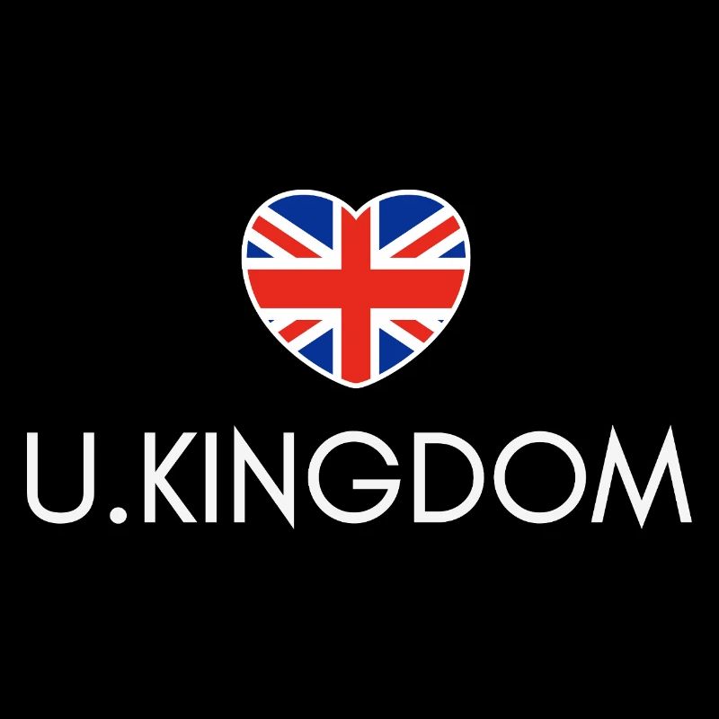 Cœur avec drapeau britannique