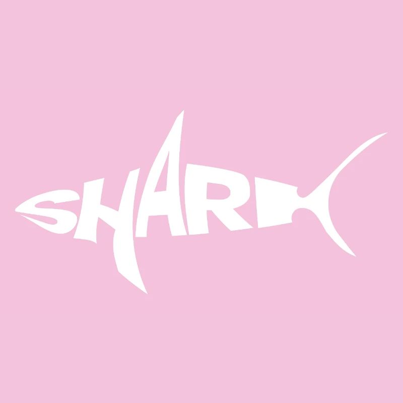 Logo Requin Graffiti Typo