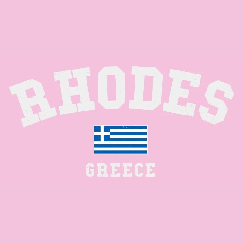 Drapeau de la Grèce de Rhodes