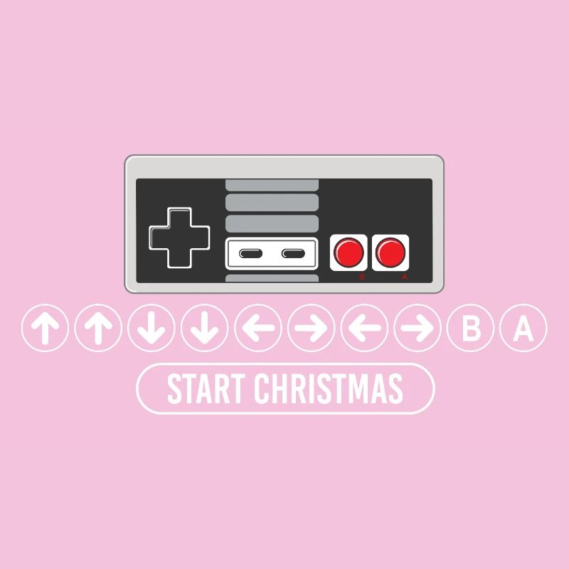 Cheat-Code Start Weihnachten Gaming Gamer Videospiel