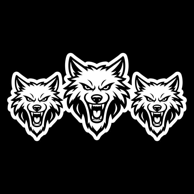 Meute d’équipe de loups