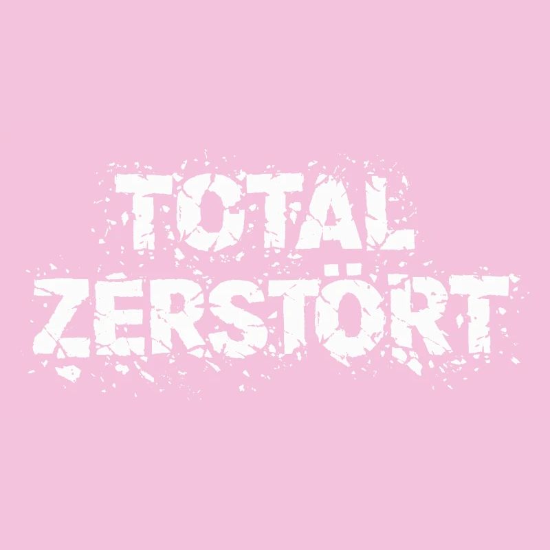 Totalement détruit - Déclaration de conception grunge