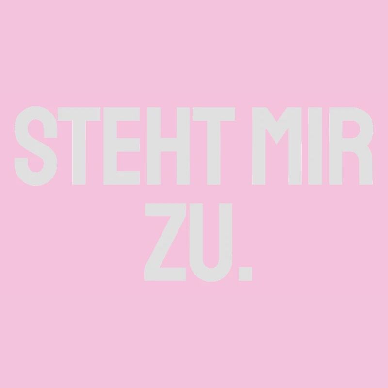 Steht mir zu. Helles Design für dunkle Produkte.