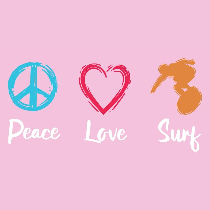 Frieden Liebe Surfen