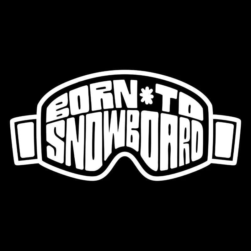 Born to Snowboard Skibrille