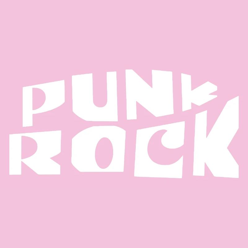 Bannière typographie punk rock