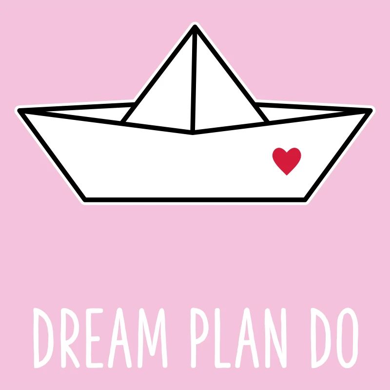 Dream Plan Do - Bateau en papier Cœur